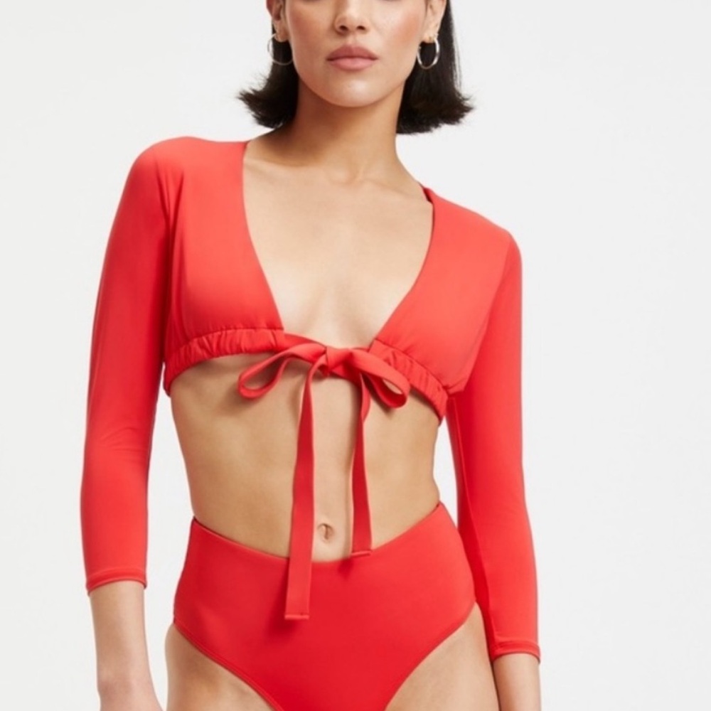 Good American Sexy Boost Swim Top - NWT - size 2